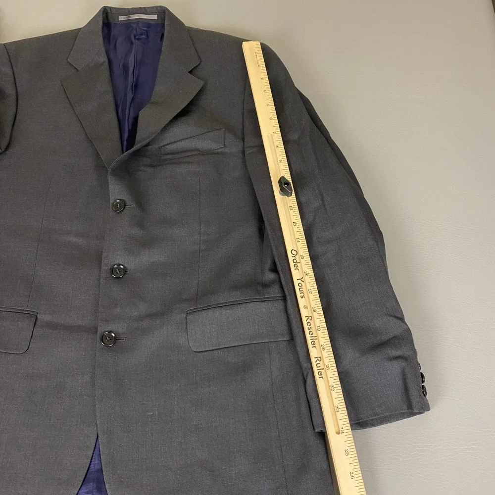 Charles Tyrwhitt Mens Wool Suit Jacket Men's 40R Dark Gray Tailoring London‎
